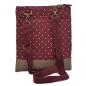 Preview: Handtasche Canvas Crossbag Punkte berry von No Name